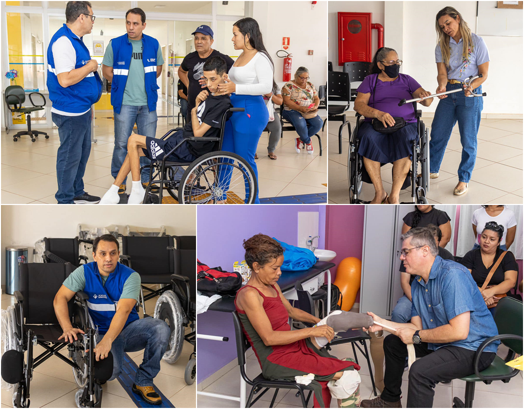 ENTREGA DE EQUIPAMENTOS DE LOCOMOÇÃO E CAPACITAÇÃO AOS PROFISSIONAIS